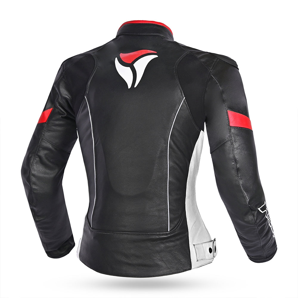 R-TECH - Chaqueta Tom Rider Lady Negro/Blanco/Rojo - SECURTEX MOTOR S.L (t/a MaximoMoto)