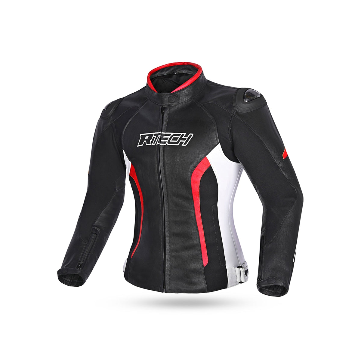 R-TECH - Chaqueta Tom Rider Lady Negro/Blanco/Rojo - SECURTEX MOTOR S.L (t/a MaximoMoto)