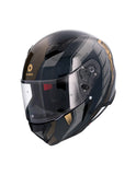 SHIRO CASCO  HUNTER SH-890 EDGE BLACK GOLD - SECURTEX MOTOR S.L (t/a MaximoMoto)