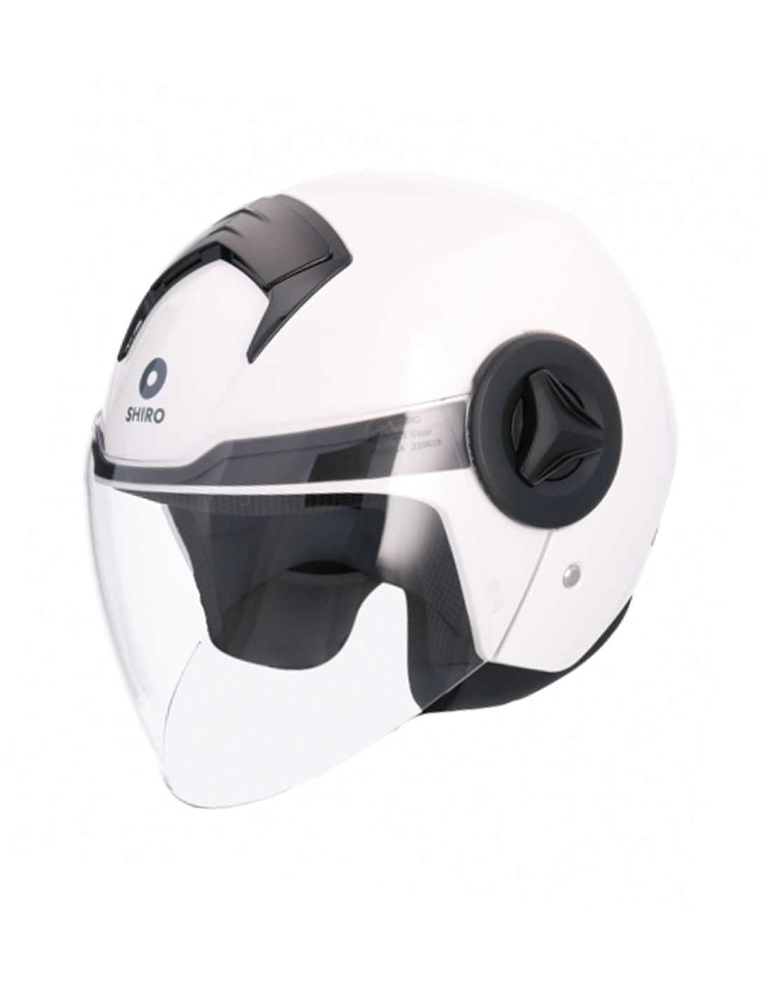 SHIRO CASCO ATENAS MONOCOLOR BLANCO PERLA - SECURTEX MOTOR S.L (t/a MaximoMoto)