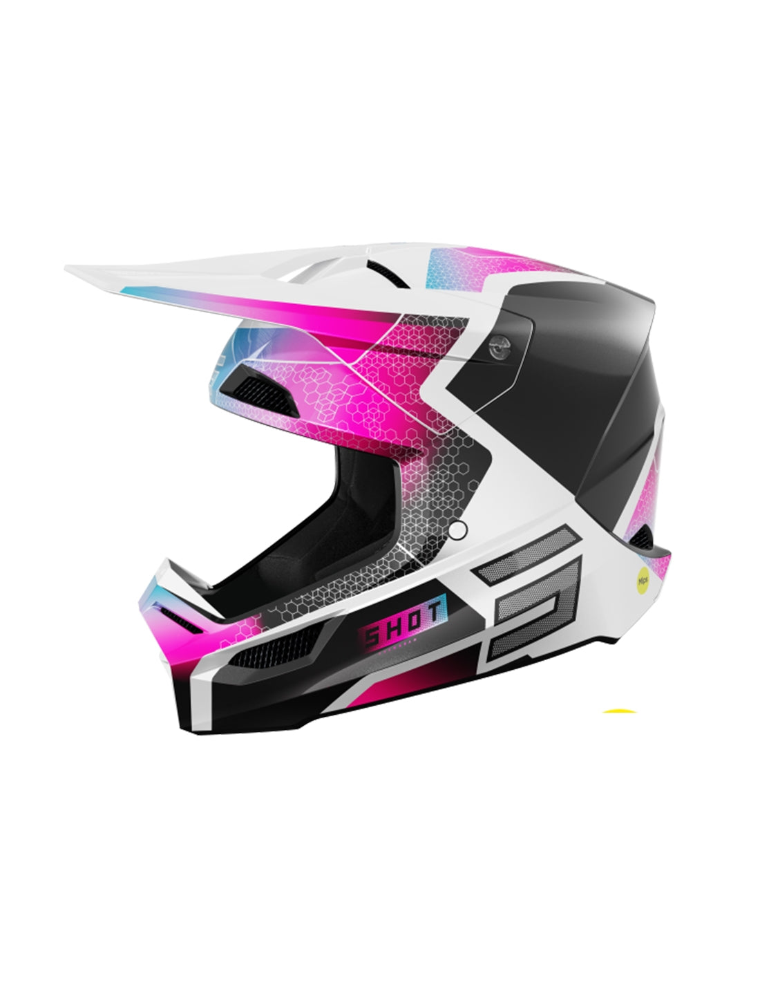 CASCO SHOT RACE PHASER BLACK_BLUE_PINK_PEARLY XS