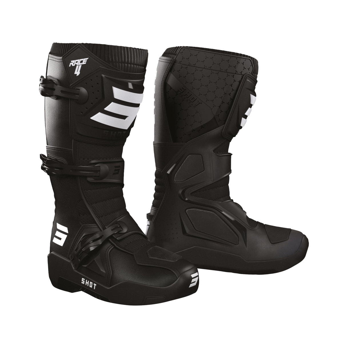 SHOT RACE 4 BOTAS DE MOTOCROSS BLACK - 39 - BOTAS