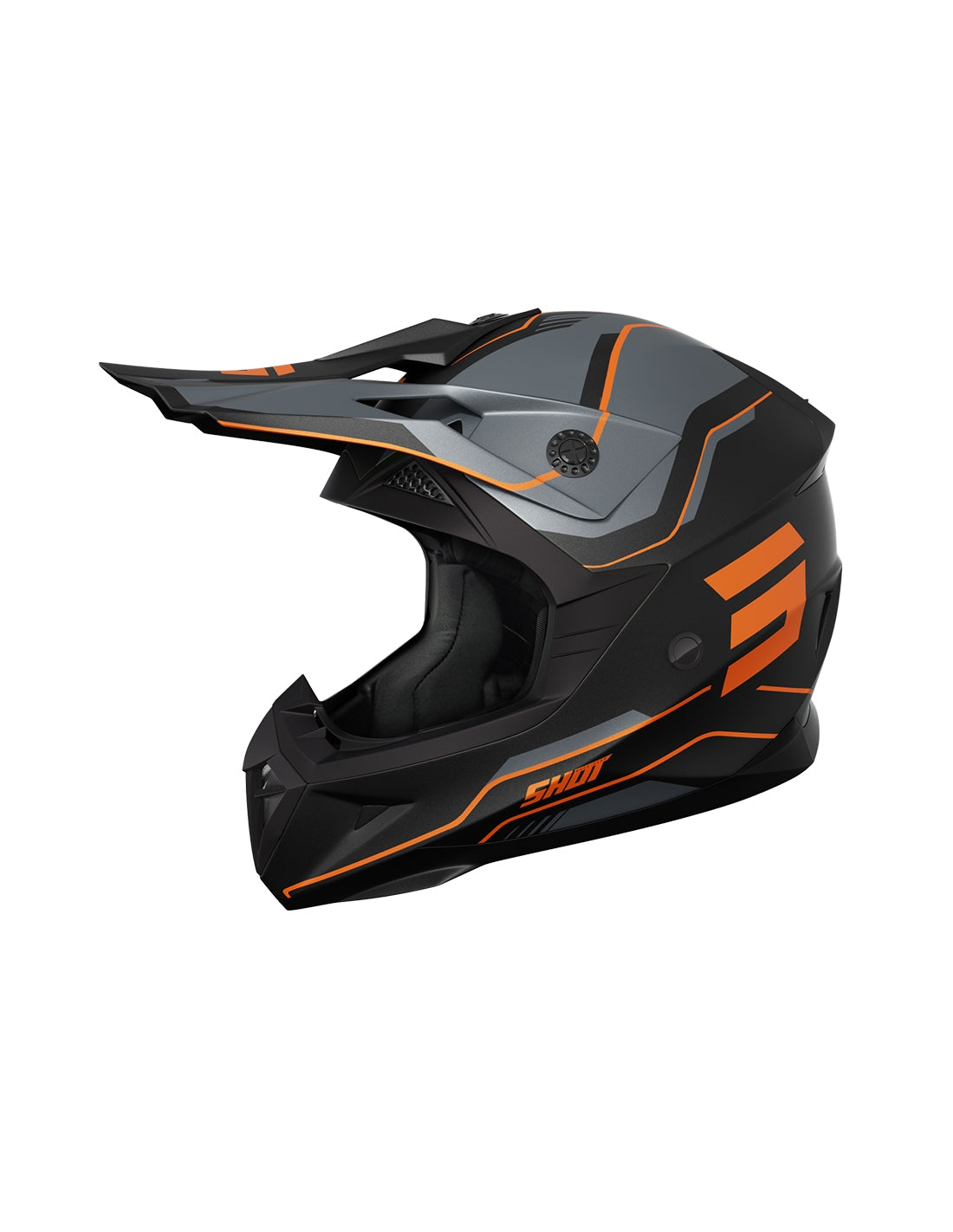 CASCO SHOT PULSE LINES BLACK_ORANGE_MATT XS