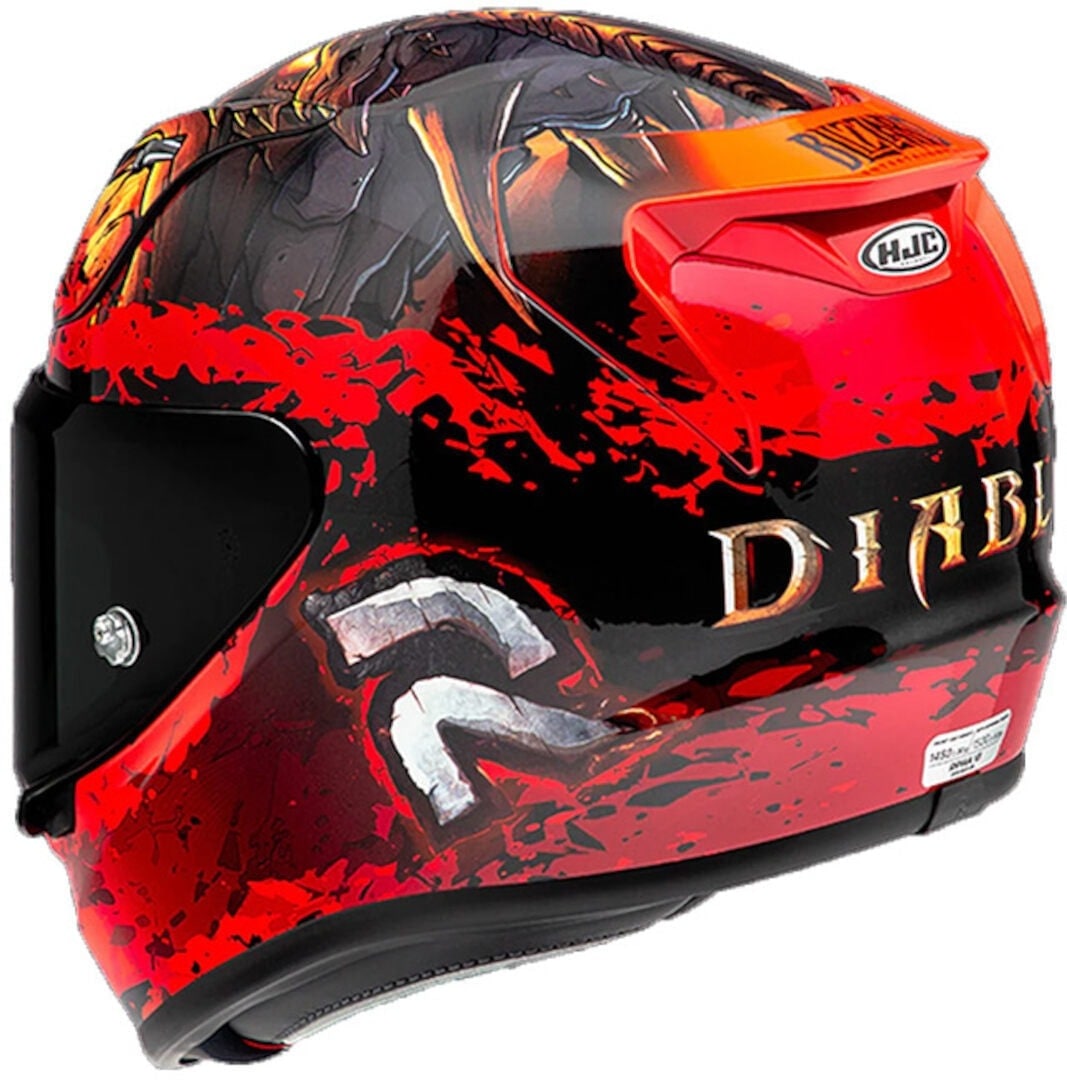 HJC RPHA 12 Diablo Blizzard MC1 INTEGRAL MOTOCICLETA CARRERAS CASCO - CASCO