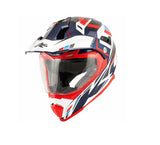 KAPPA KV30 EVO Moto Aventura Casco White Azul Rojo - CASCO