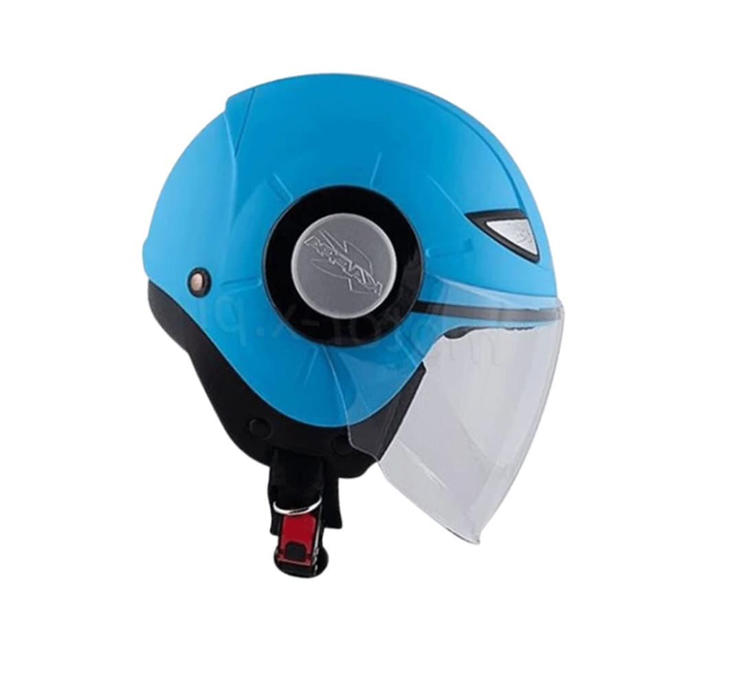 KAPPA KJ05 Júnior Moto Cara Abierta Estilo Retro Casco Azul - CASCO