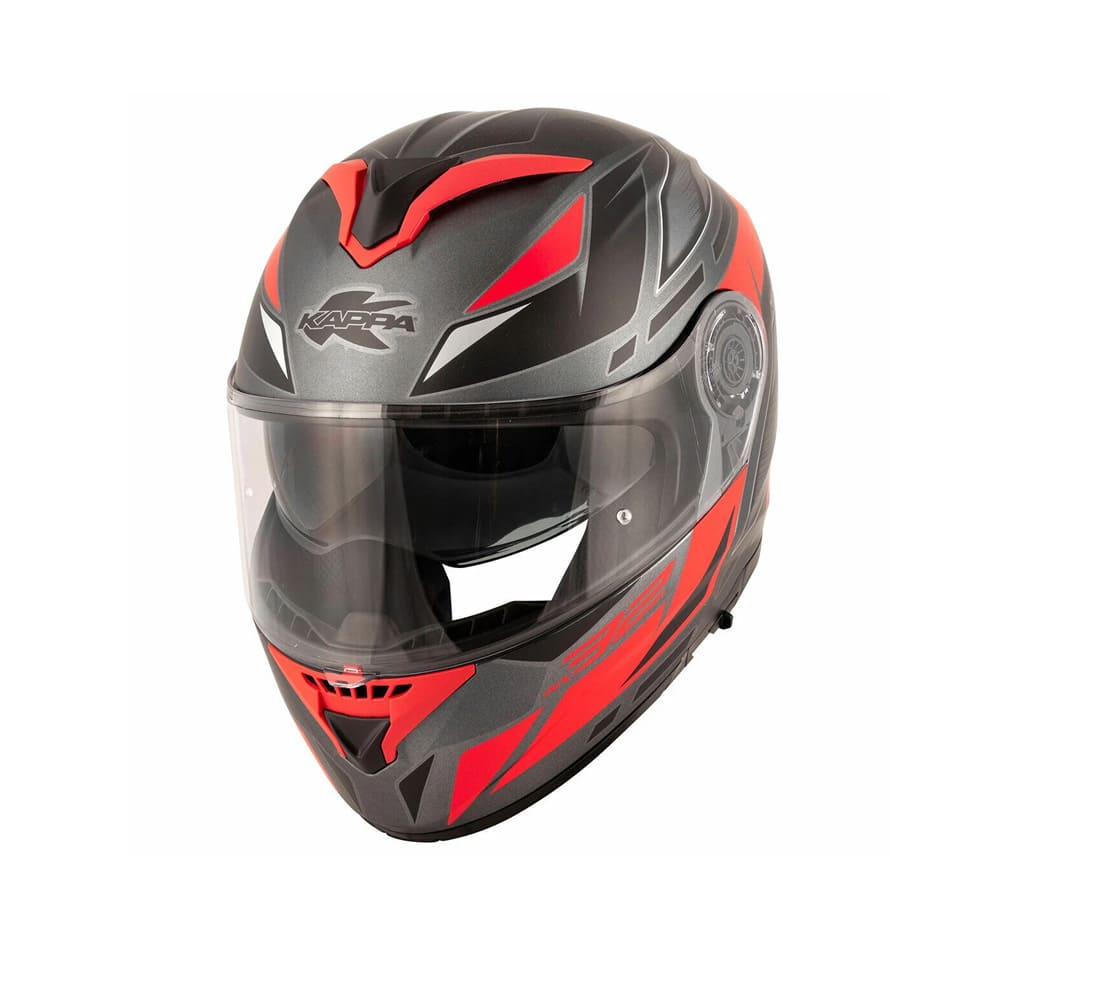 KAPPA KV32 TRONG Moto Modular Casco Titanio Rojo - CASCO