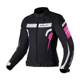 BELA - Chaqueta Textil Rebel RiderLady Negro/Rosa Fluor - SECURTEX MOTOR S.L (t/a MaximoMoto)