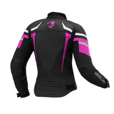 BELA - Chaqueta Textil Rebel RiderLady Negro/Rosa Fluor - SECURTEX MOTOR S.L (t/a MaximoMoto)