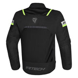 R-TECH SPIRAL MESH CHAQUETA DE MOTO HOMBRE NEGRO AMARILLO FLOU