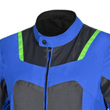 R-TECH SPIRAL MESH JAQUETES DE MOTO HOMES  BLAU GRIS VERD