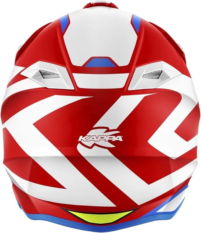 KAPPA KV49 Motocicleta Motocross Casco Rojo Blanco - CASCO