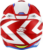 KAPPA KV49 Motocicleta Motocross Casco Rojo Blanco - CASCO