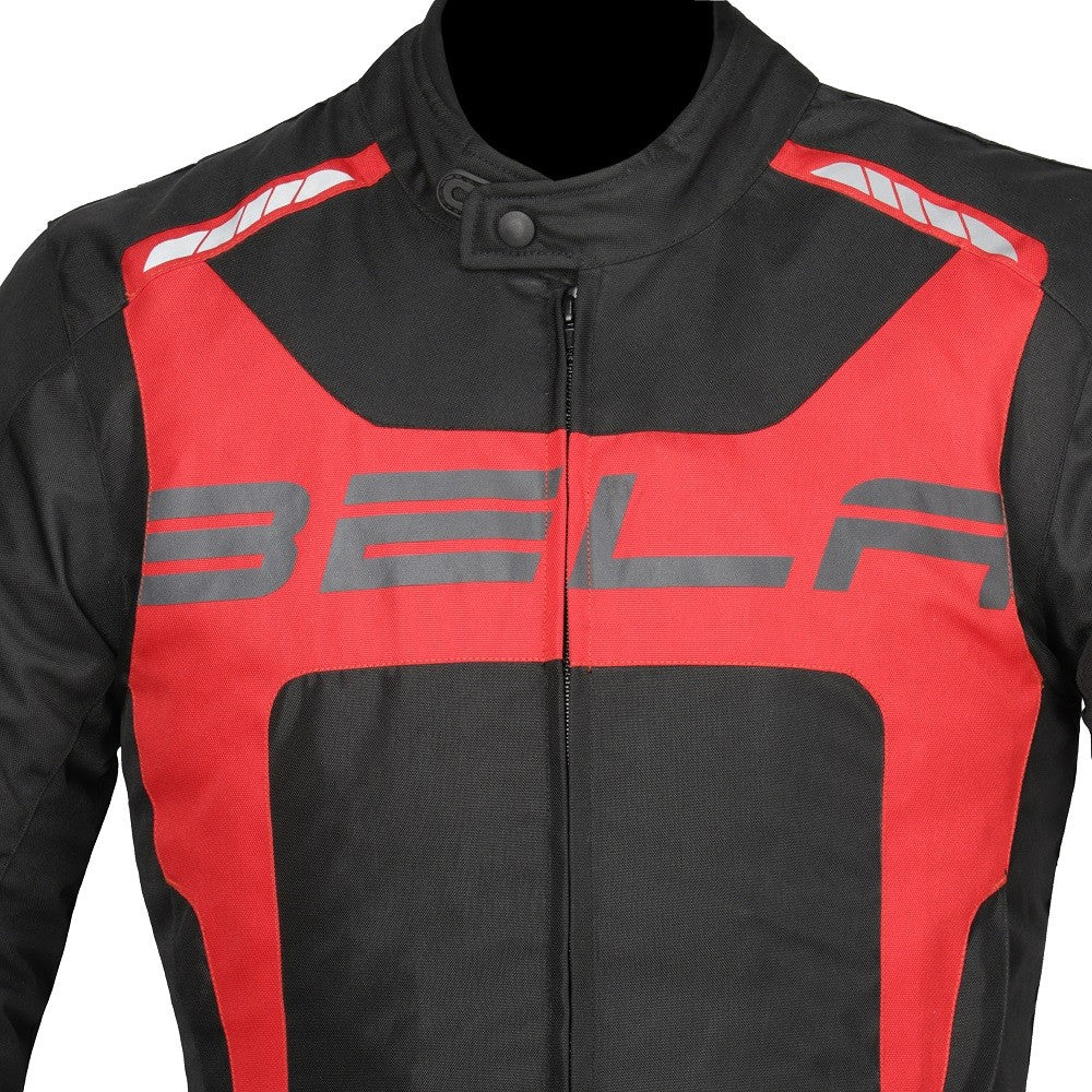 BELA - Chaqueta Textil Clutch Negro/Rojo - SECURTEX MOTOR S.L (t/a MaximoMoto)
