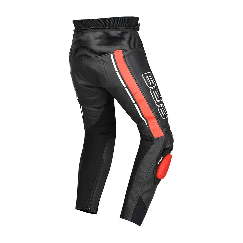 BELA - Pantalón Piel Rocket Man Pant Negro/Rojo - SECURTEX MOTOR S.L (t/a MaximoMoto)