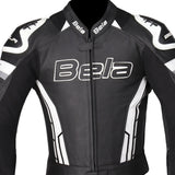 BELA - Chaqueta Piel Rocket man Negro/Blanco - SECURTEX MOTOR S.L (t/a MaximoMoto)