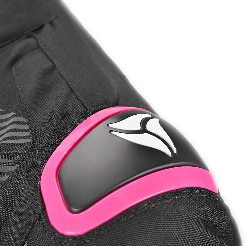 R-TECH Chaqueta Textil Knight Rider (Long) Negro/Fuschia) - SECURTEX MOTOR S.L (t/a MaximoMoto)