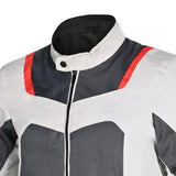R-TECH SPIRAL MESH JAQUETES DE MOTO HOMES NEGRE BLANC GRIS VERMELL