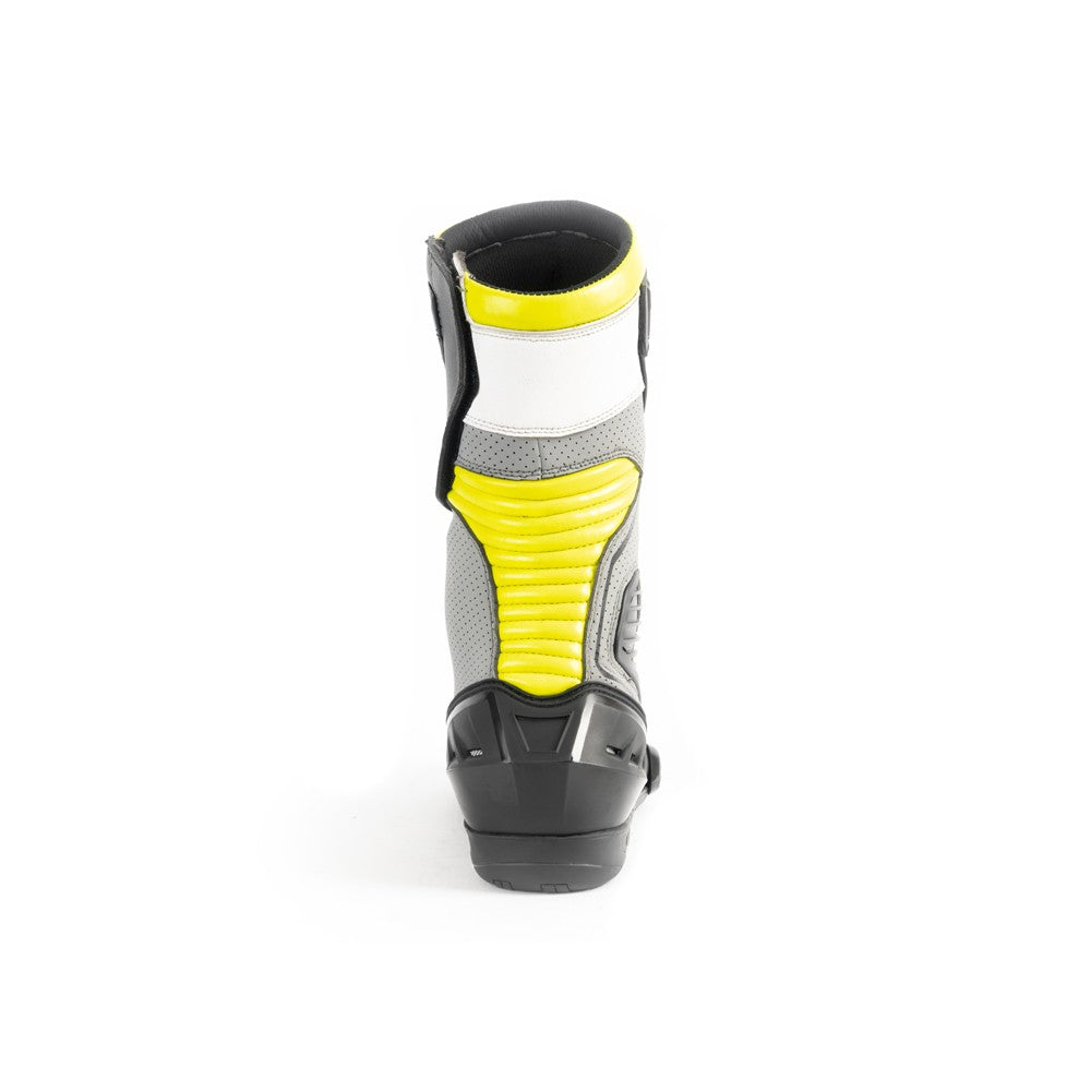 R-TECH - Botas Piel Performer Man Negro/Amarillo Fluor - SECURTEX MOTOR S.L (t/a MaximoMoto)
