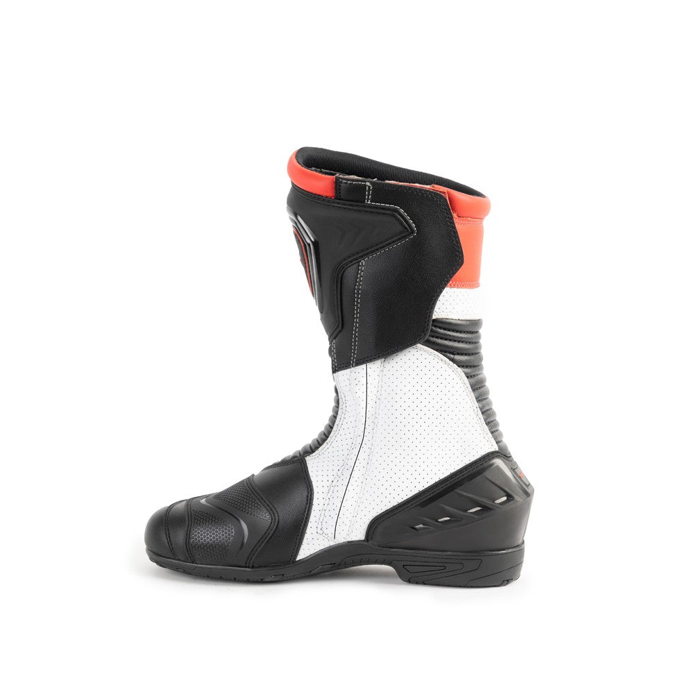 R-TECH - Botas Piel Performer Man Negro/Rojo Fluor