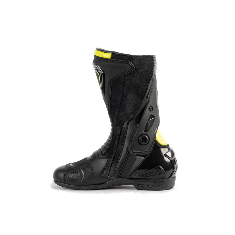 BELA - Botas Piel Thunder Racing Negro/Amarillo Fluor - SECURTEX MOTOR S.L (t/a MaximoMoto)