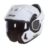LS2 FF906 ADVANT SOLID CASCO MODULAR DE MOTOCICLETA BLANCO