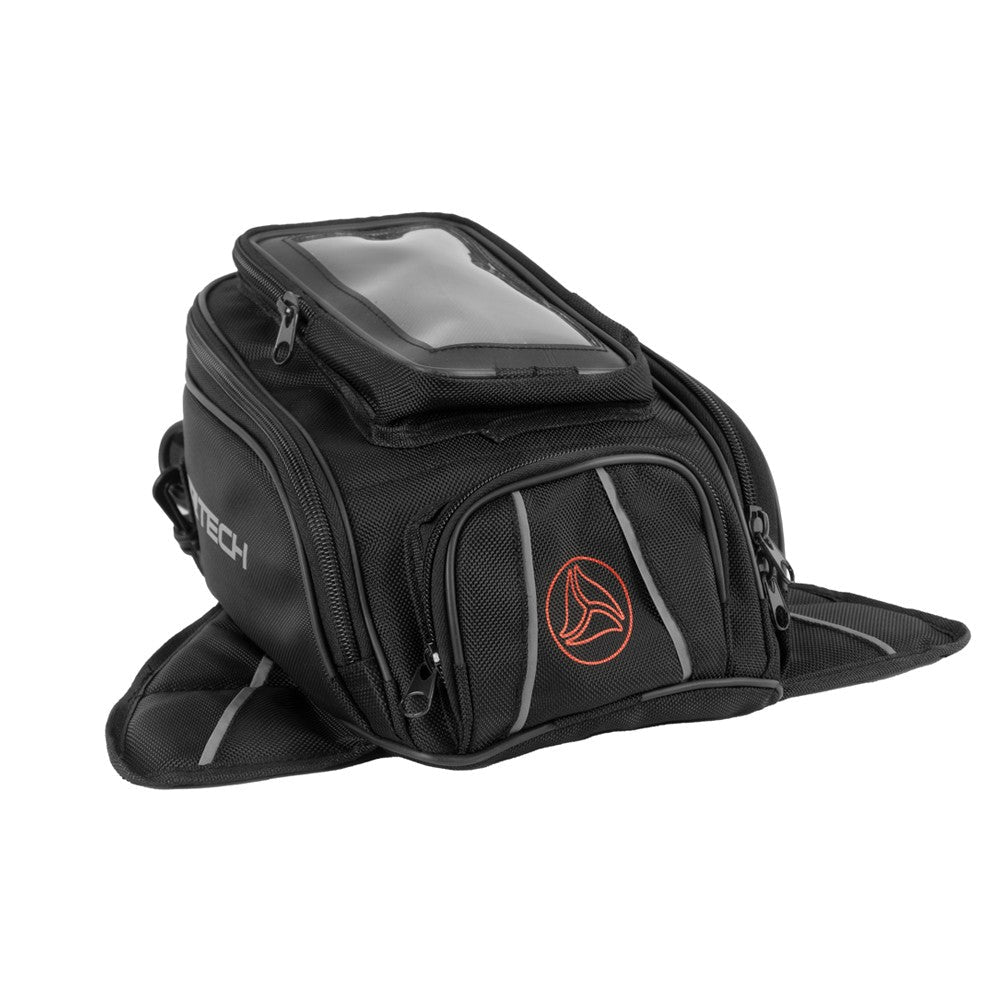 R-TECH - Mochila Piel/Textil Route - S / Negro
