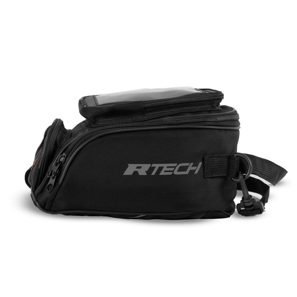 R-TECH - Mochila Piel/Textil Route - S / Negro