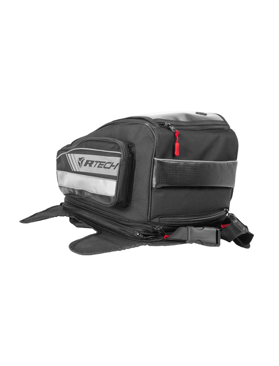 R-TECH - MOCHILA PIEL/TEXTIL BIG MILO TANK GRIS - SECURTEX MOTOR S.L (t/a MaximoMoto)