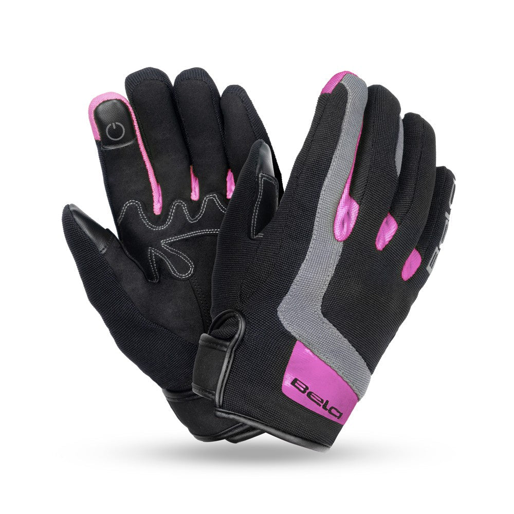 BELA - Guante Textil Galaxy Winter WP. Lady Negro/Rosa - SECURTEX MOTOR S.L (t/a MaximoMoto)