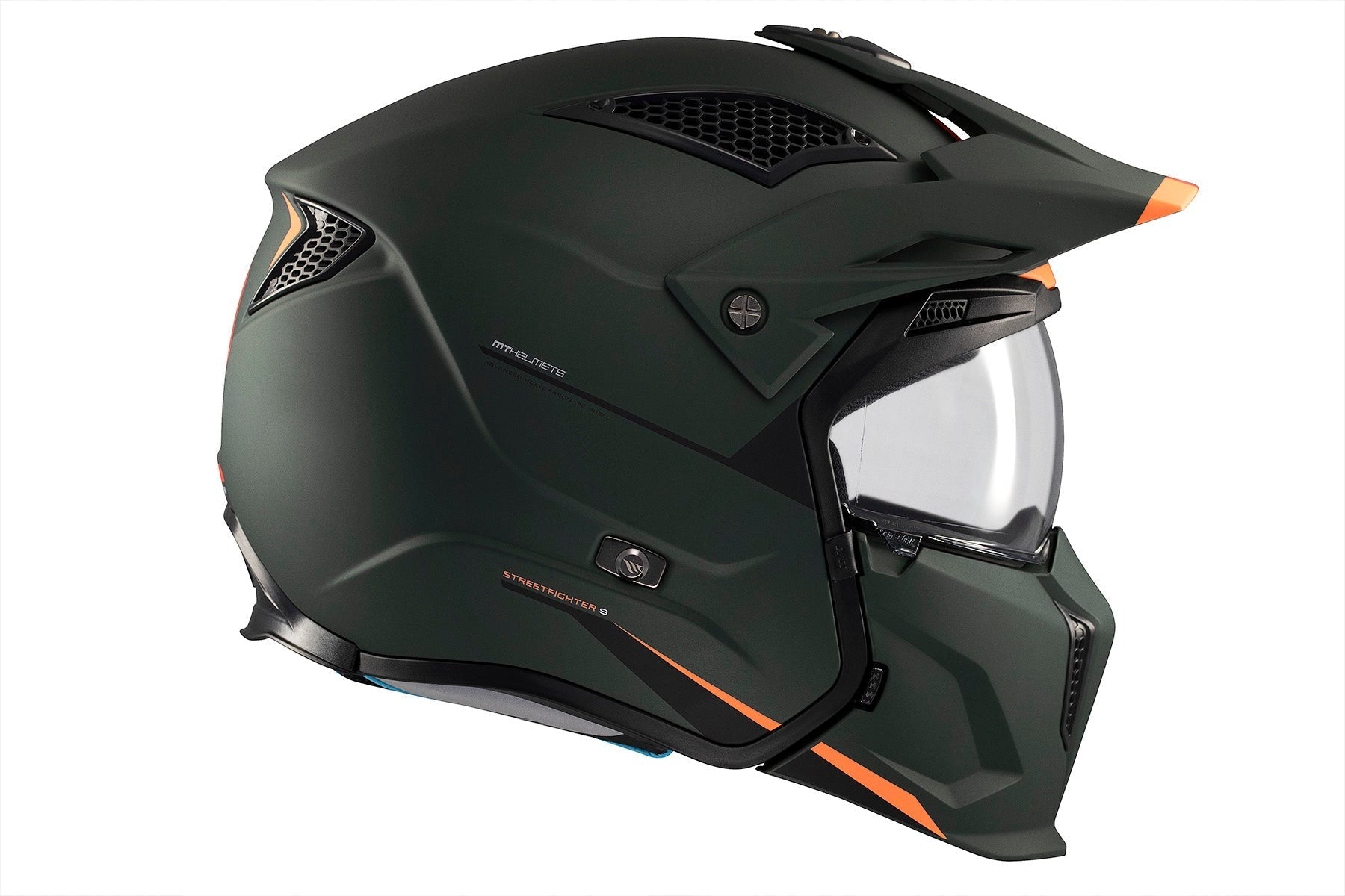MT Streetfighter S SV Solid A6 accidentes carretera Casco modular motocicleta - CASCO