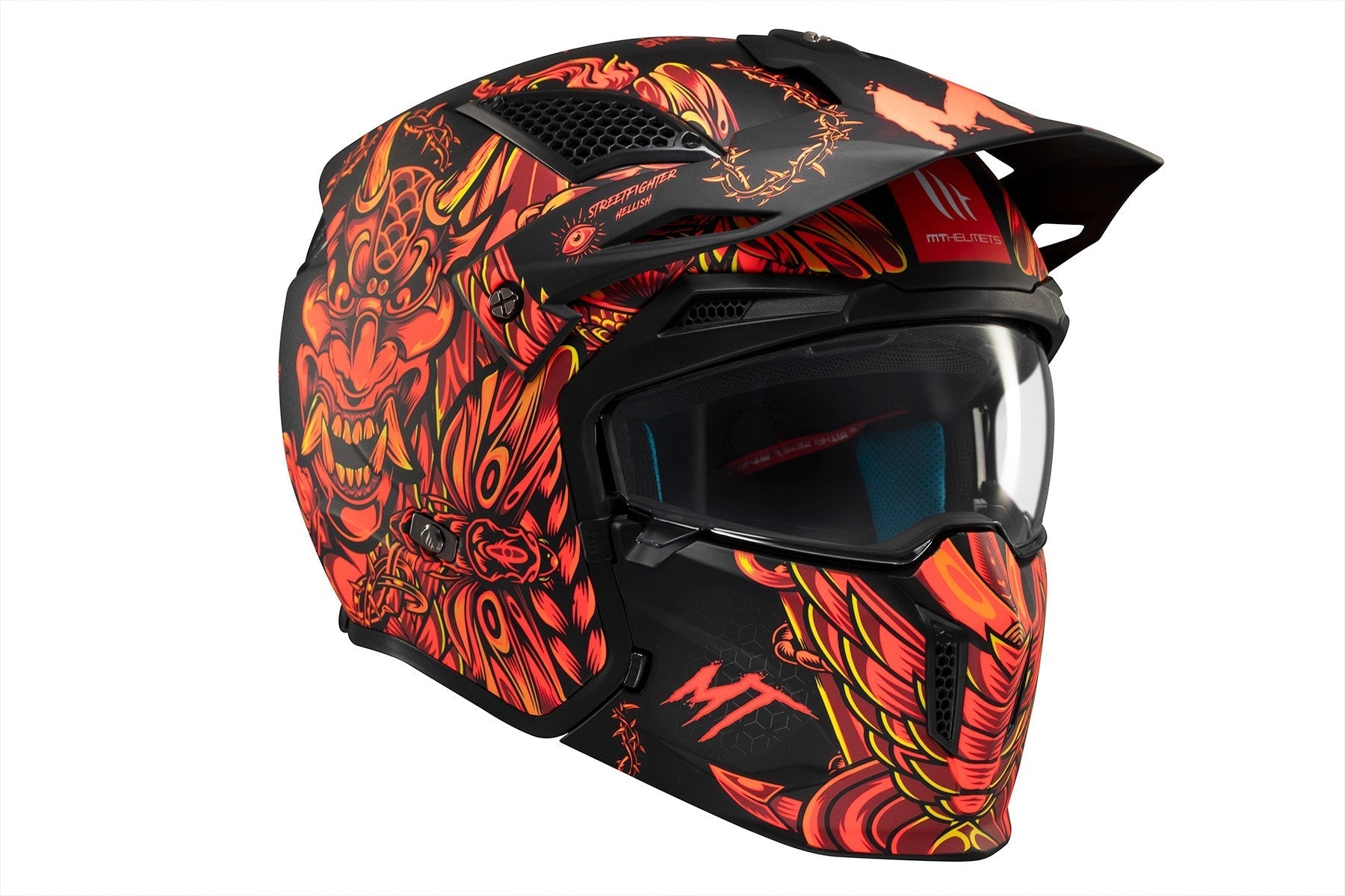 MT Streetfighter S SV Hellish B5 mate Casco modular motocicleta - CASCO