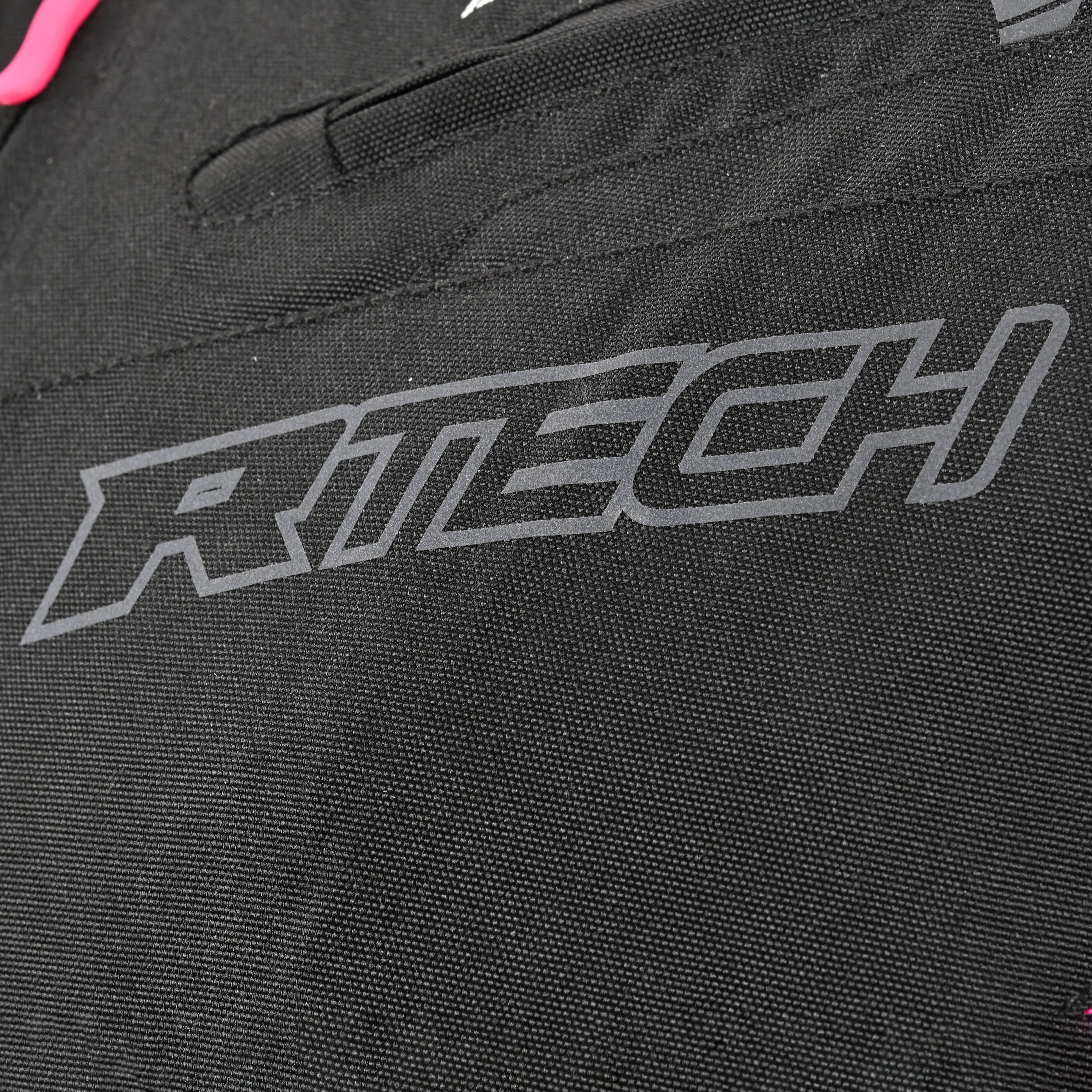 R-TECH Chaqueta Textil Knight Rider (Short) Negro/Fuschia - CHAQUETA