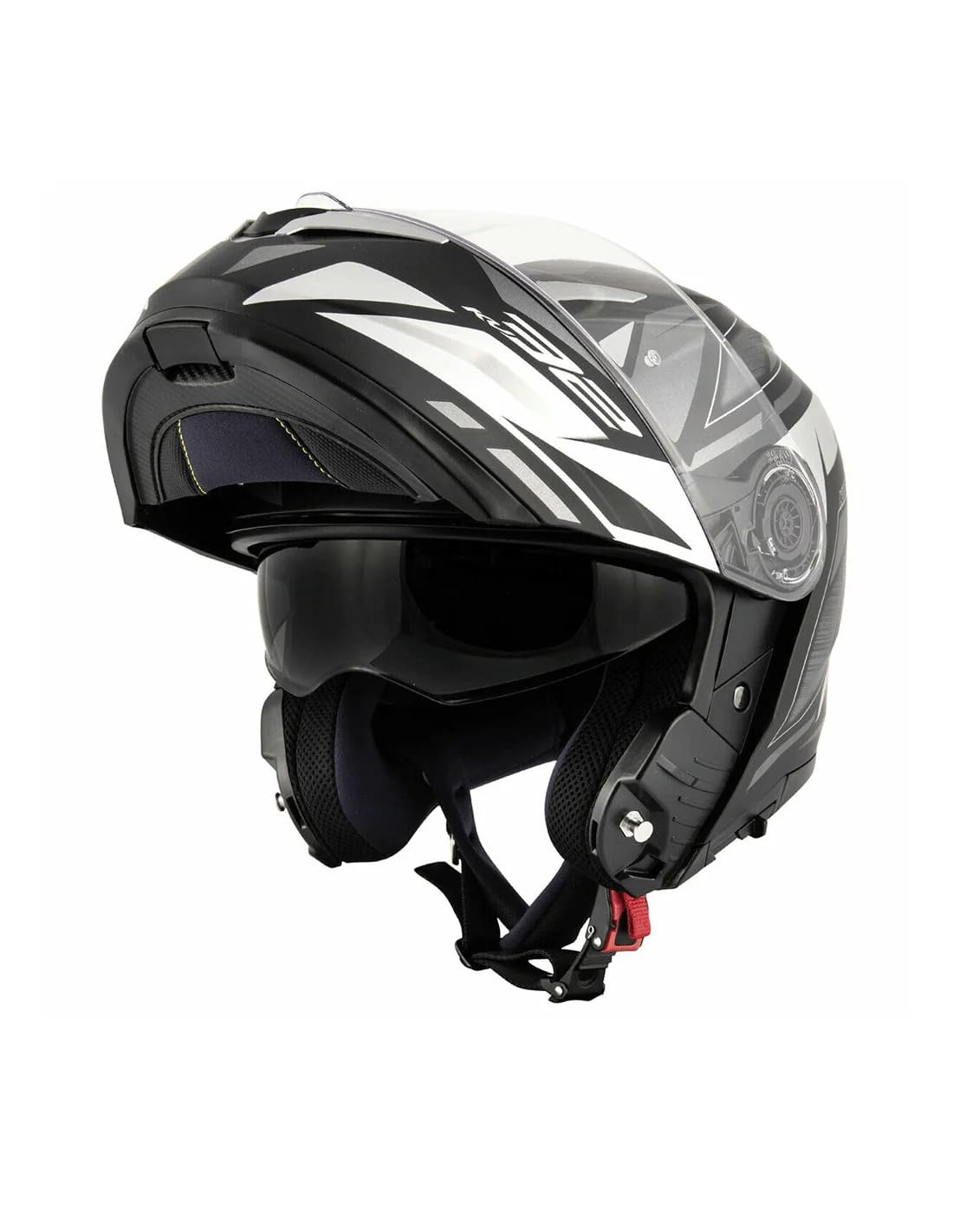 KAPPA KV32 Orlando Moto Abatible Casco Negro Plata - CASCO