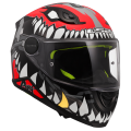 LS2 FF812 KID PUNK CASCO DE MOTO GRIS ROJO