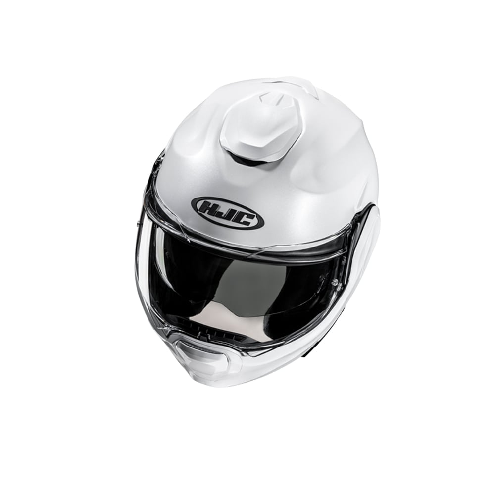 HJC F100 UNI casco modular de moto integral Pera blanca