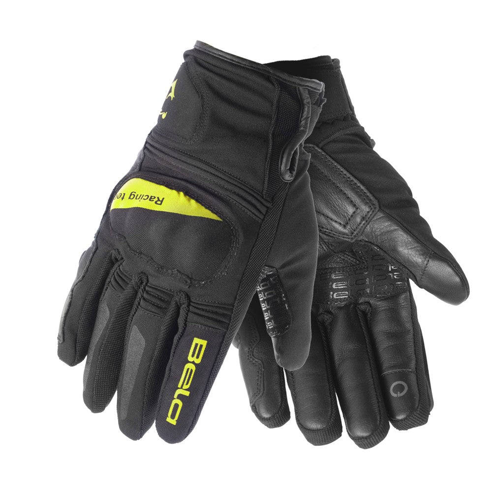 BELA - Guante Textil Boom Winter WP Negro/Amarillo Fluor - SECURTEX MOTOR S.L (t/a MaximoMoto)