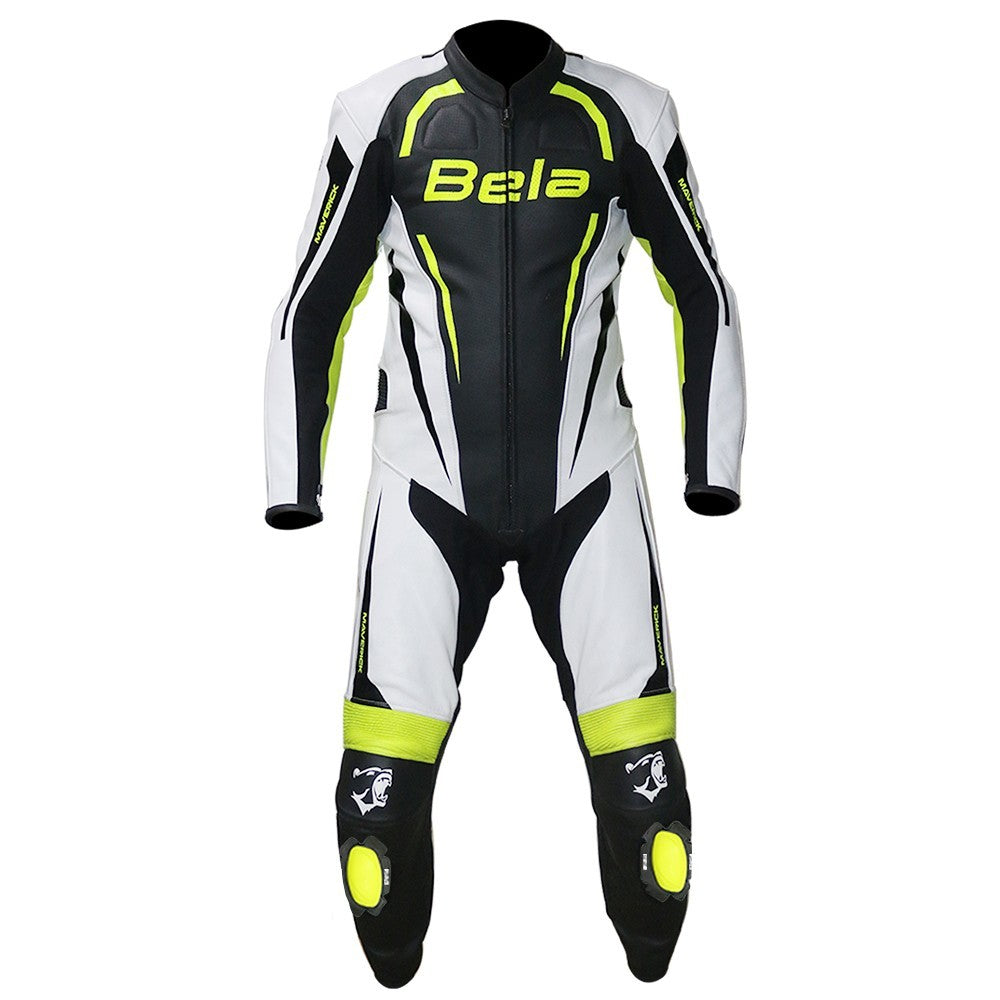 BELA-MONO 1 PC MAVERICK BLANCO/NEGRO/AMARILLO FLUOR - SECURTEX MOTOR S.L (t/a MaximoMoto)