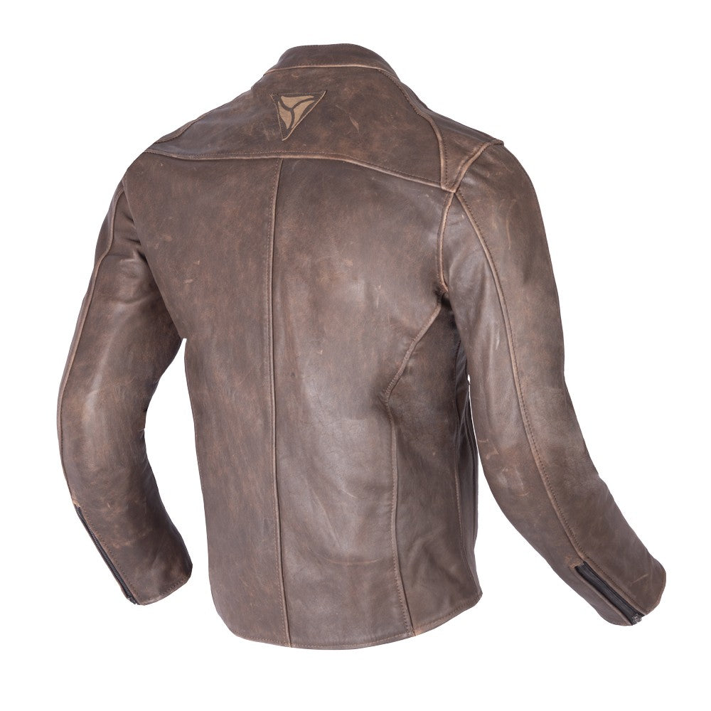 R-TECH - Chaqueta Piel Street Rider Marrón