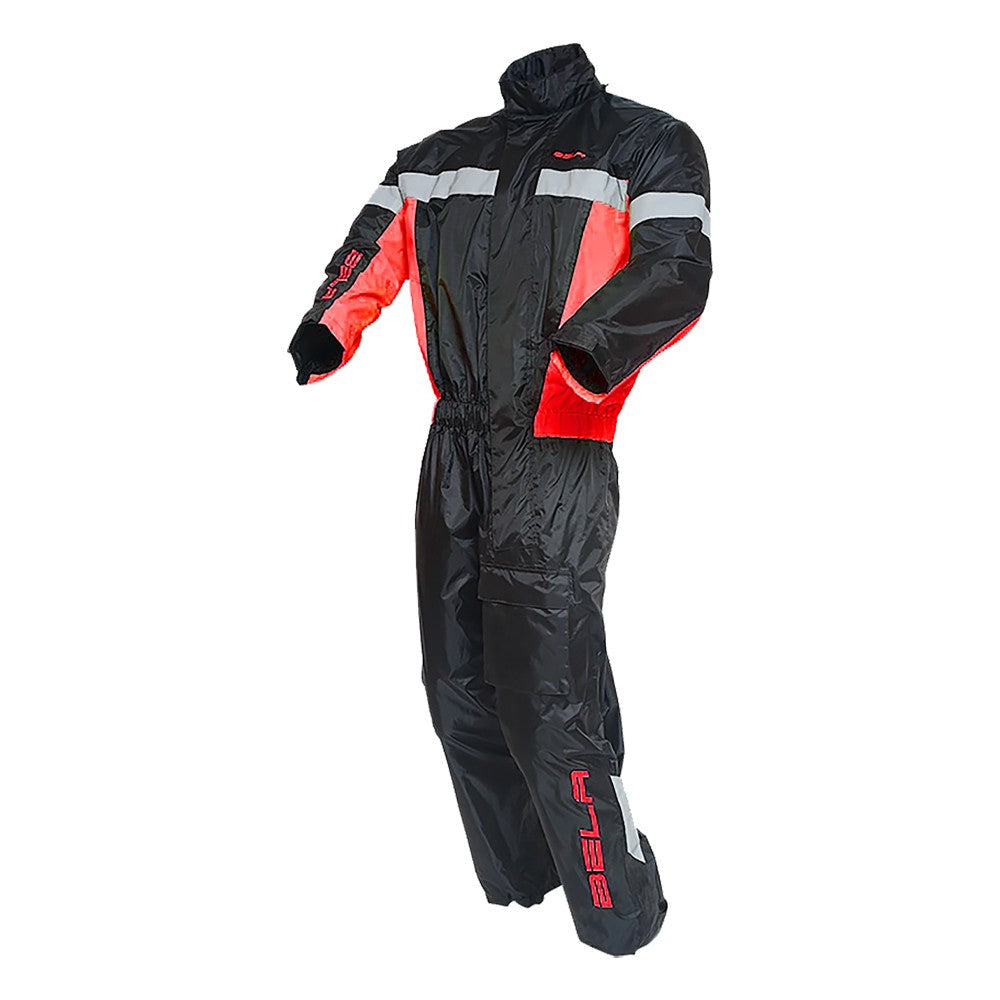 BELA - Impermeable Mono 1P Camou Negro/Rojo - SECURTEX MOTOR S.L (t/a MaximoMoto)