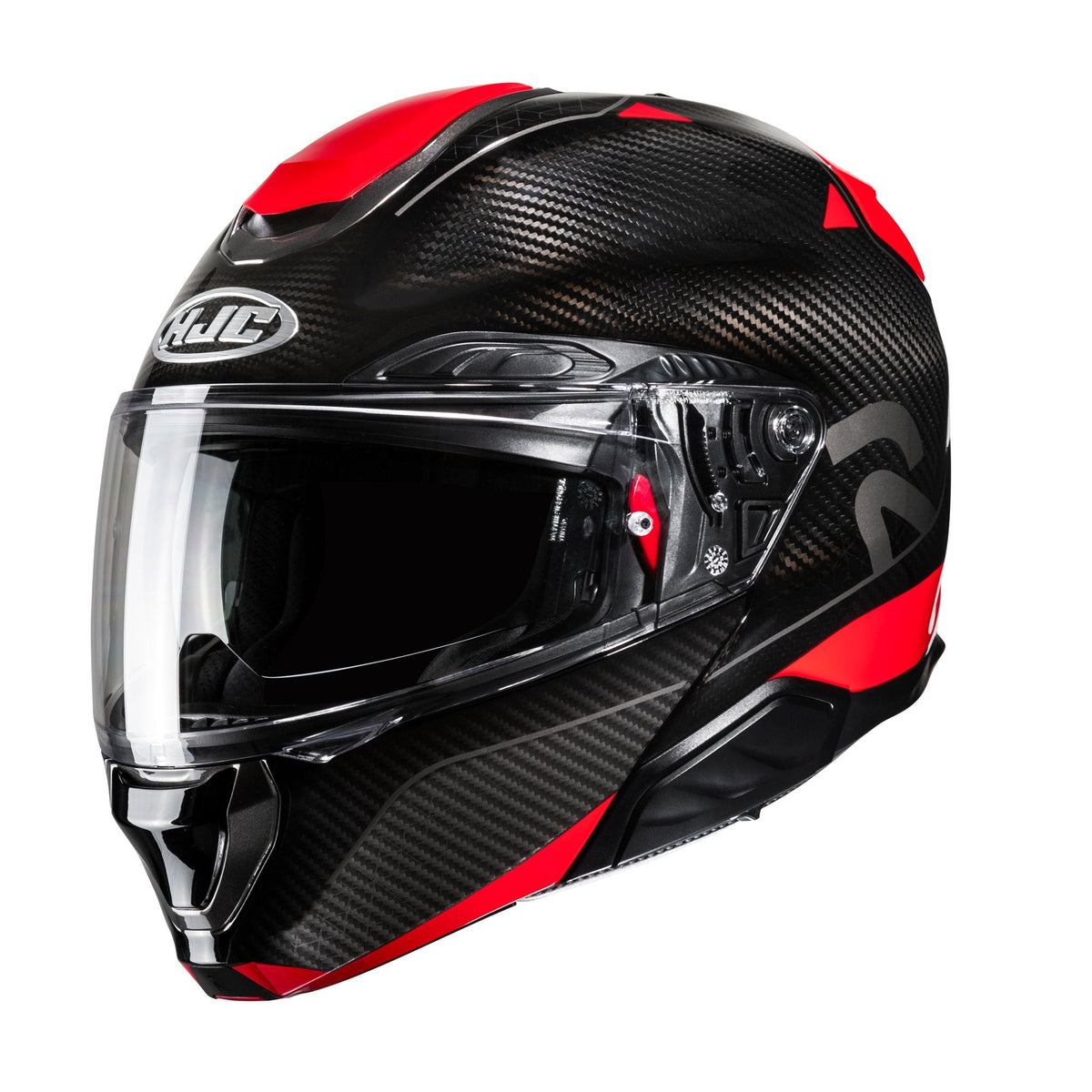 Casco Modular HJC RPHA 91 Noela Carbon MC1 rojo