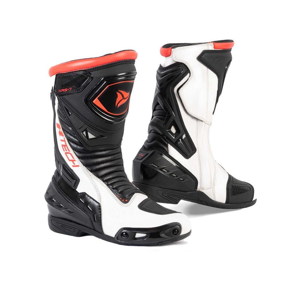 R-TECH - Botas Piel Tornado 2.0 WP Negro/Blanco/Rojo - SECURTEX MOTOR S.L (t/a MaximoMoto)