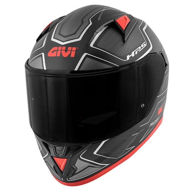 GIVI CASCO FULL 506/SPORT. LED/DEEP NEGRO-MT/ROJO - SECURTEX MOTOR S.L (t/a MaximoMoto)