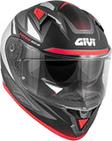 GIVI CASCO FULL 506/STOCCARDA.D/FOLLOW TITANIO-MT/ROJO - SECURTEX MOTOR S.L (t/a MaximoMoto)