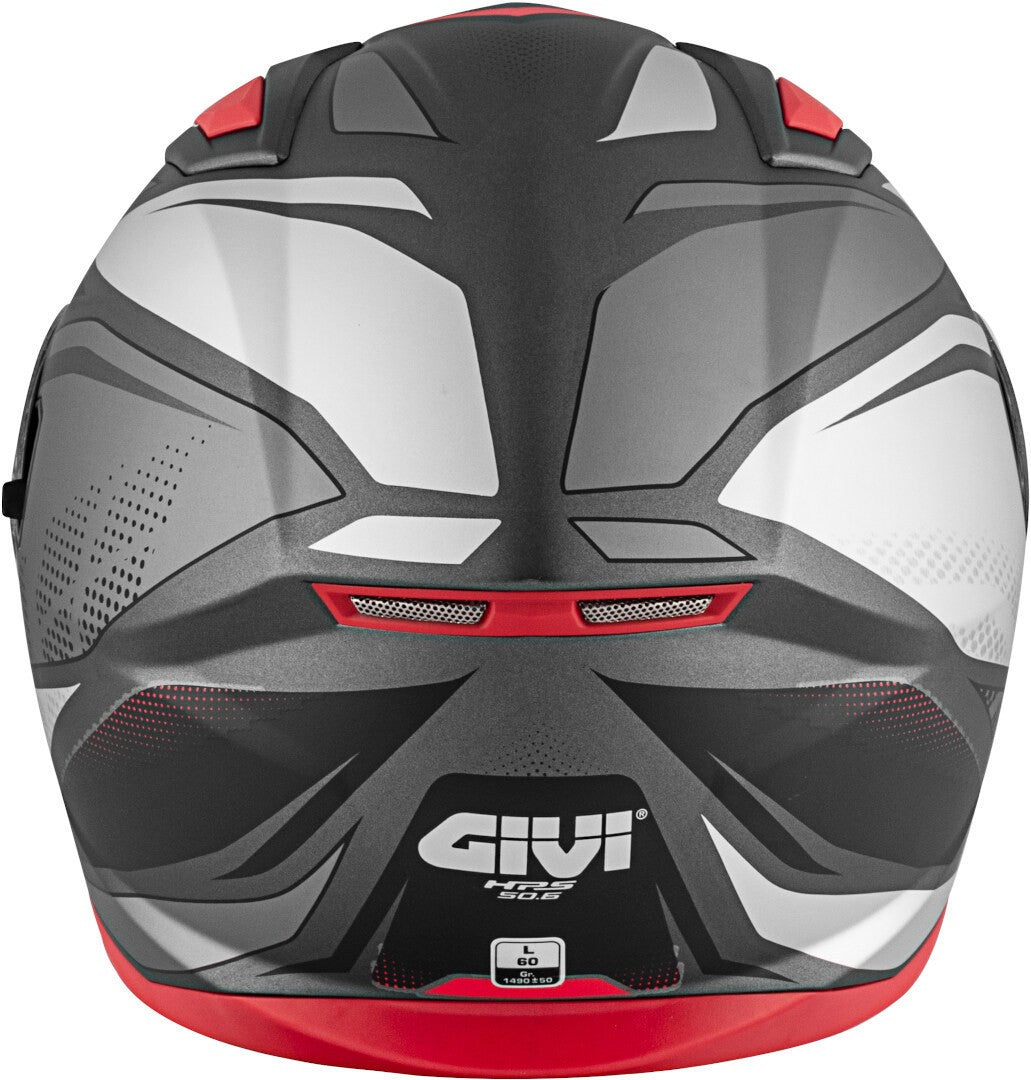 GIVI CASCO FULL 506/STOCCARDA.D/FOLLOW TITANIO-MT/ROJO - SECURTEX MOTOR S.L (t/a MaximoMoto)