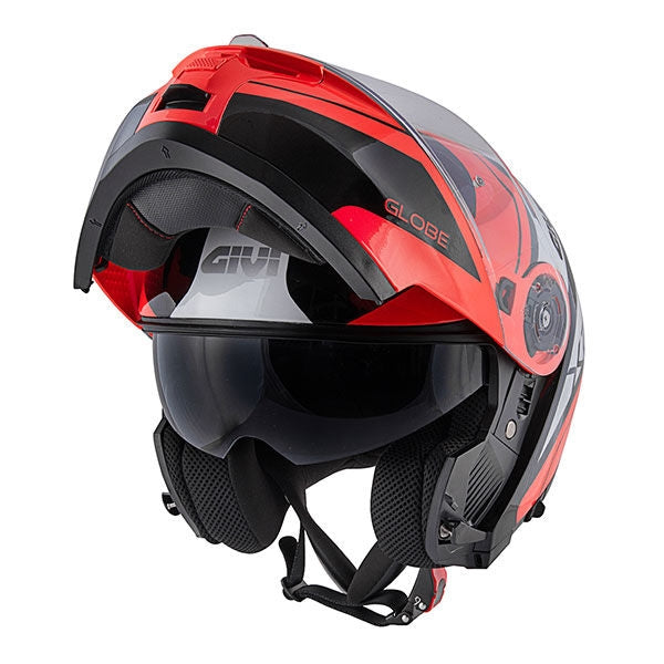 GIVI CASCO MOD X21/CHALLENGER C/PL.D/GLOBE NEGRO/NARANJA - SECURTEX MOTOR S.L (t/a MaximoMoto)