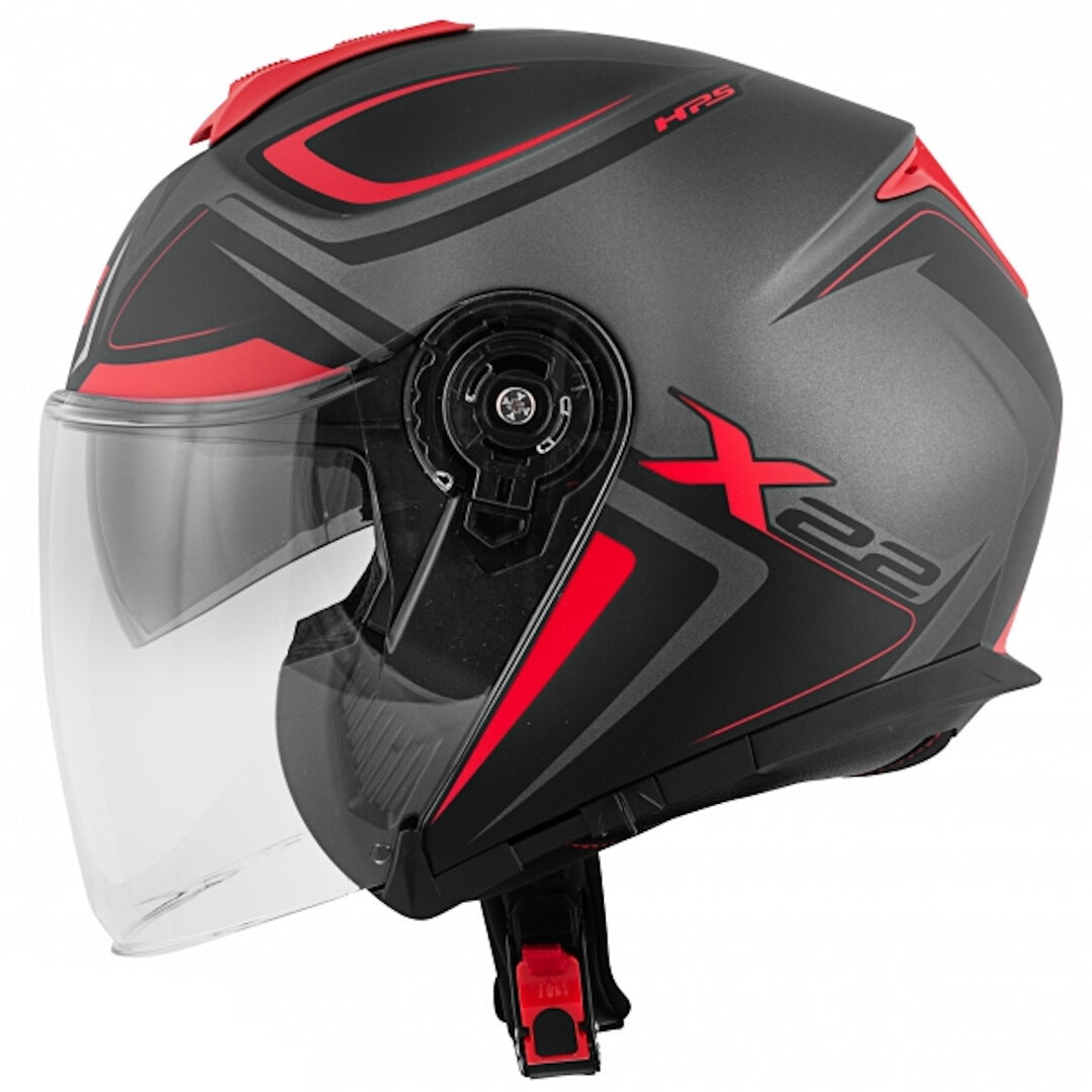 GIVI - CASCO JET X22 PLANETD HYPER TITANIO ROJO - SECURTEX MOTOR S.L (t/a MaximoMoto)