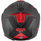 GIVI - CASCO JET X22 PLANETD HYPER TITANIO ROJO - SECURTEX MOTOR S.L (t/a MaximoMoto)