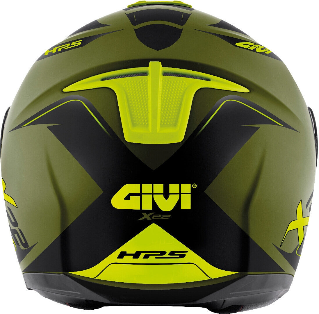 GIVI - CASCO X22 PLANETD HYPER NEGRO VERDE YELLOW - SECURTEX MOTOR S.L (t/a MaximoMoto)