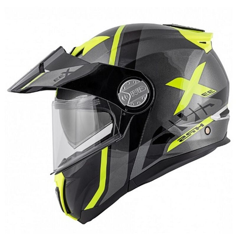 GIVI CASCO MOD X33/CANYON C/PL.D/DIVISION TITANIO-YELLOW - SECURTEX MOTOR S.L (t/a MaximoMoto)